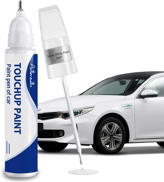 Snow White Pearl(SWP) Touch Up Paint for Kia-Exact Match–Chips and Nicks Car Paint Scratch Repair Kit Automotive Paint Pen for Forte/K5/Optima-models/Seltos/Sorento/Telluride