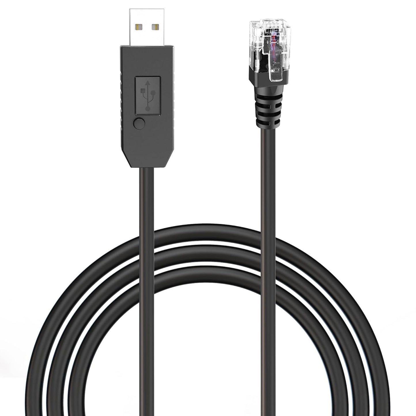 Radar Detector Cable, USB to RJ11 Plug Power Cord with Mute Function,Replacement Power Cable,for Escort Smart MAX 360 Passport Cobra 360 Unide R1/3/4/DFR8/9 Radenso XP etc Radar Detector.