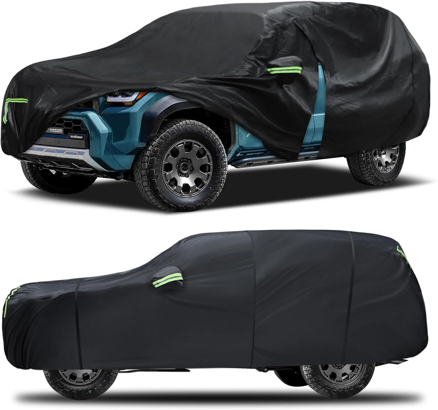 Car Cover Custom Fit for Toyota 4Runner 1995-2025,6 Layers Truck Cover Waterproof All Weather for Automobiles,Outdoor Full Exterior Cover,Rain, Sun, Wind Protection,Black