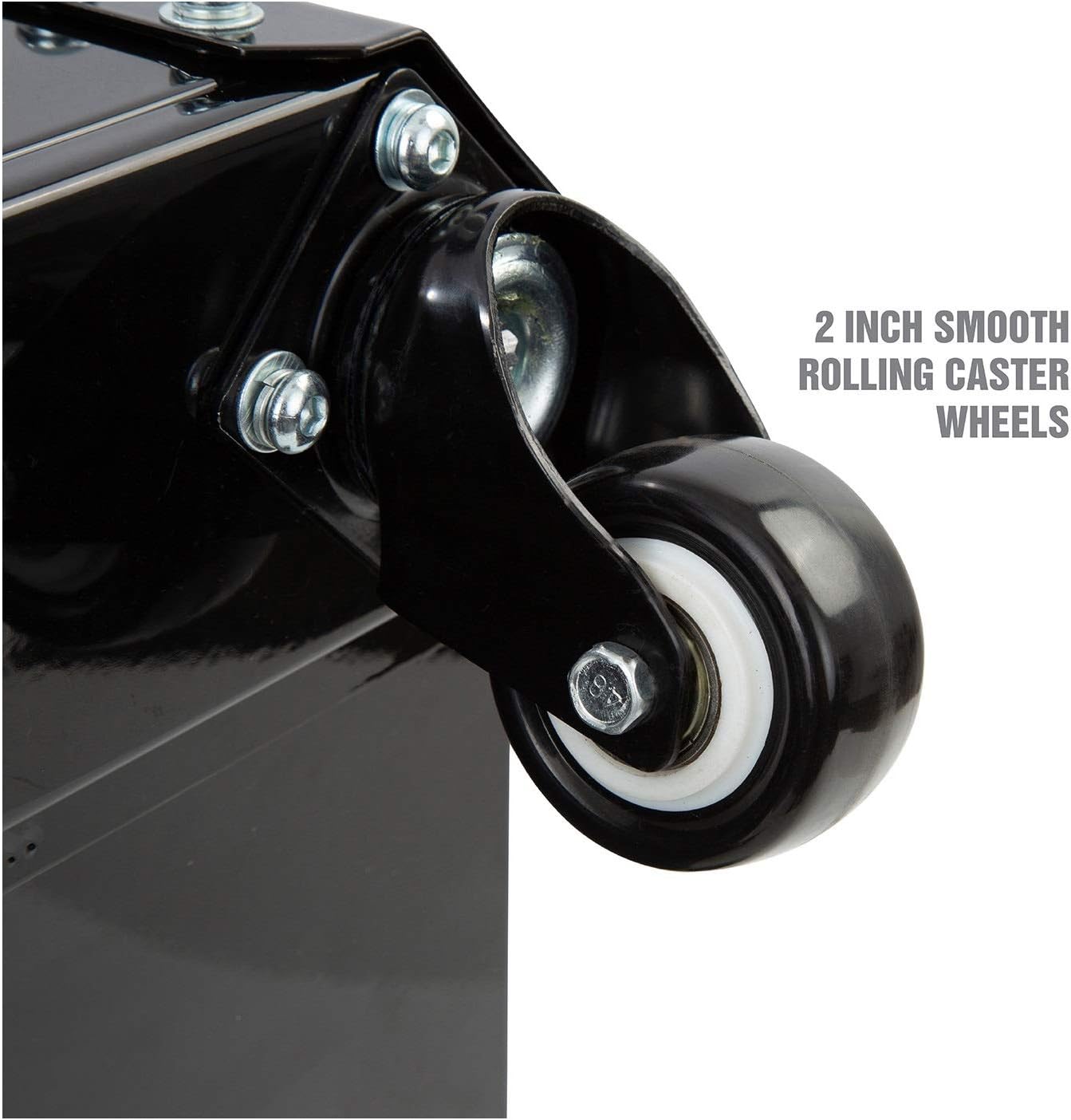 OEMTOOLS 24994 Workshop Creeper Seat, Rolling Stool with Tool Storage, Mechanic Stool for Garage Work, 280 lb Capacity