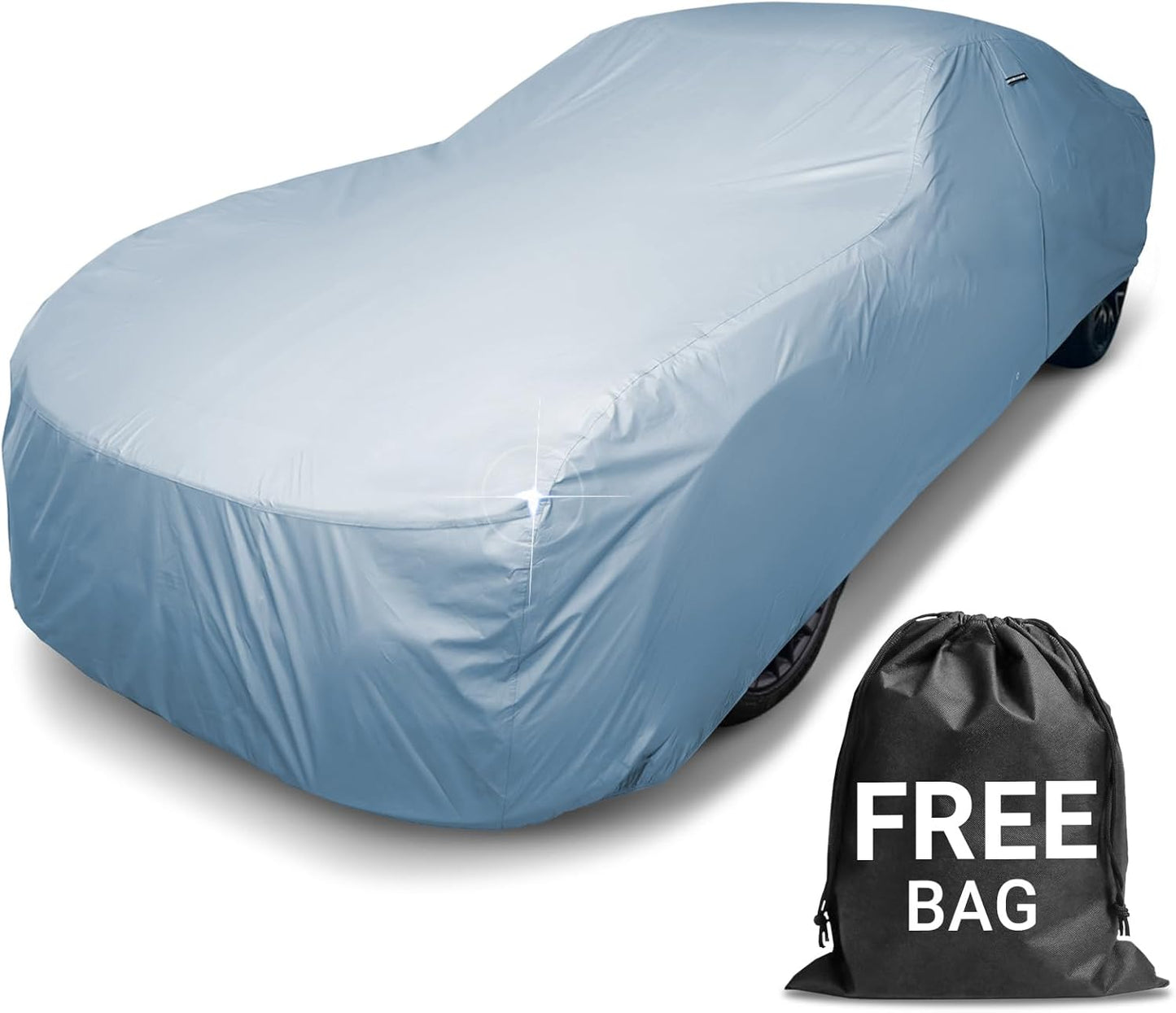 iCarCover Premium Car Cover for 1973 Pontiac GTO Heavy Duty Waterproof All-Weather Automobiles Custom Fit Indoor Outdoor UV Snow Protection Covers with Straps and Bag