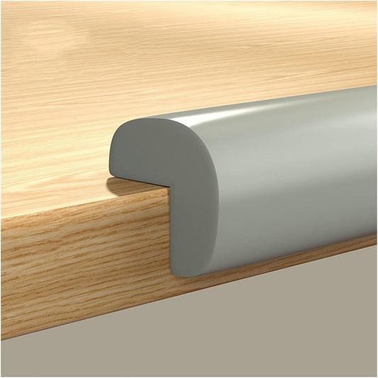 XPLKQXE Sharp Edge Safety Corner Edge Foam Padding, Edge Guards Bumpers Adhesive, Edge Corner Protector Guards for Table Edges & Sharp Corners(Gray,10pcs)