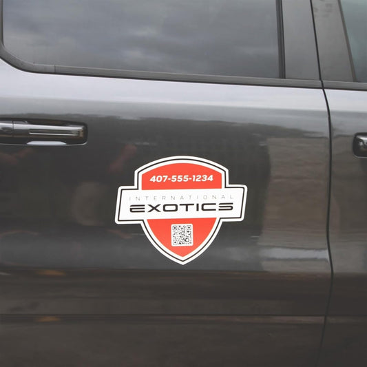 Custom Car Magnet Signs for Businesses (Custom Size) - Personalized Car Magnets for Advertising and Vehicle Promotion - Advertising Magnets for Cars Door - Professionally Printed