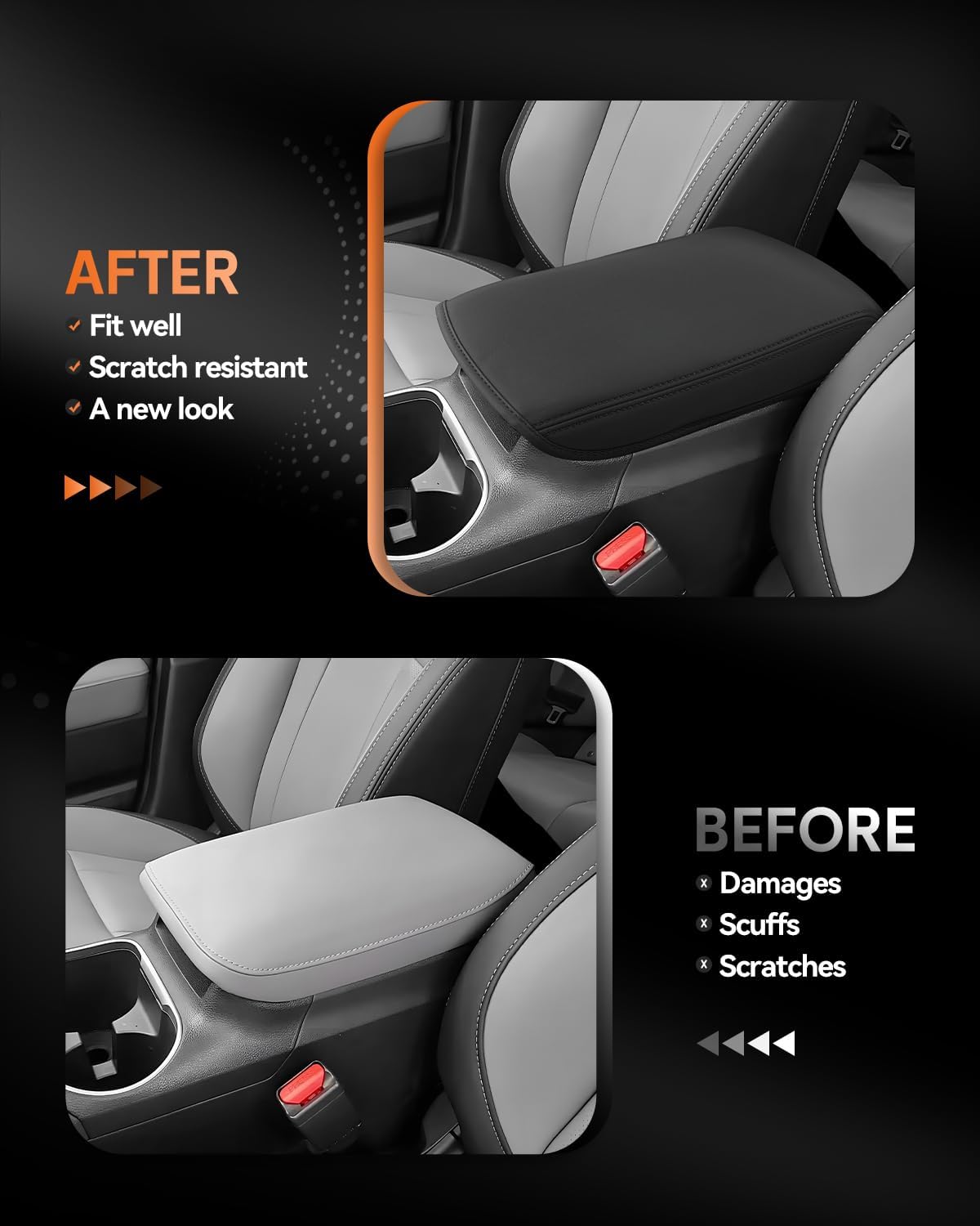 CDEFG for Subaru Legacy 2020-2025 Center Console Cover Armrest Box Cover for Legacy (Premium, Sport, Limited, Touring XT) 2020 2021 2022 2023 2024 2025 Accessories Console Arm Rest Protector