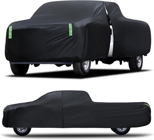 Chevy Silverado Dodge Ram 1500 Ford F-250 F-350 Waterproof All Weather Full Outdoor Truck Cover - UV Protection, Size T5 Universal Fit (251 to 266 inch)