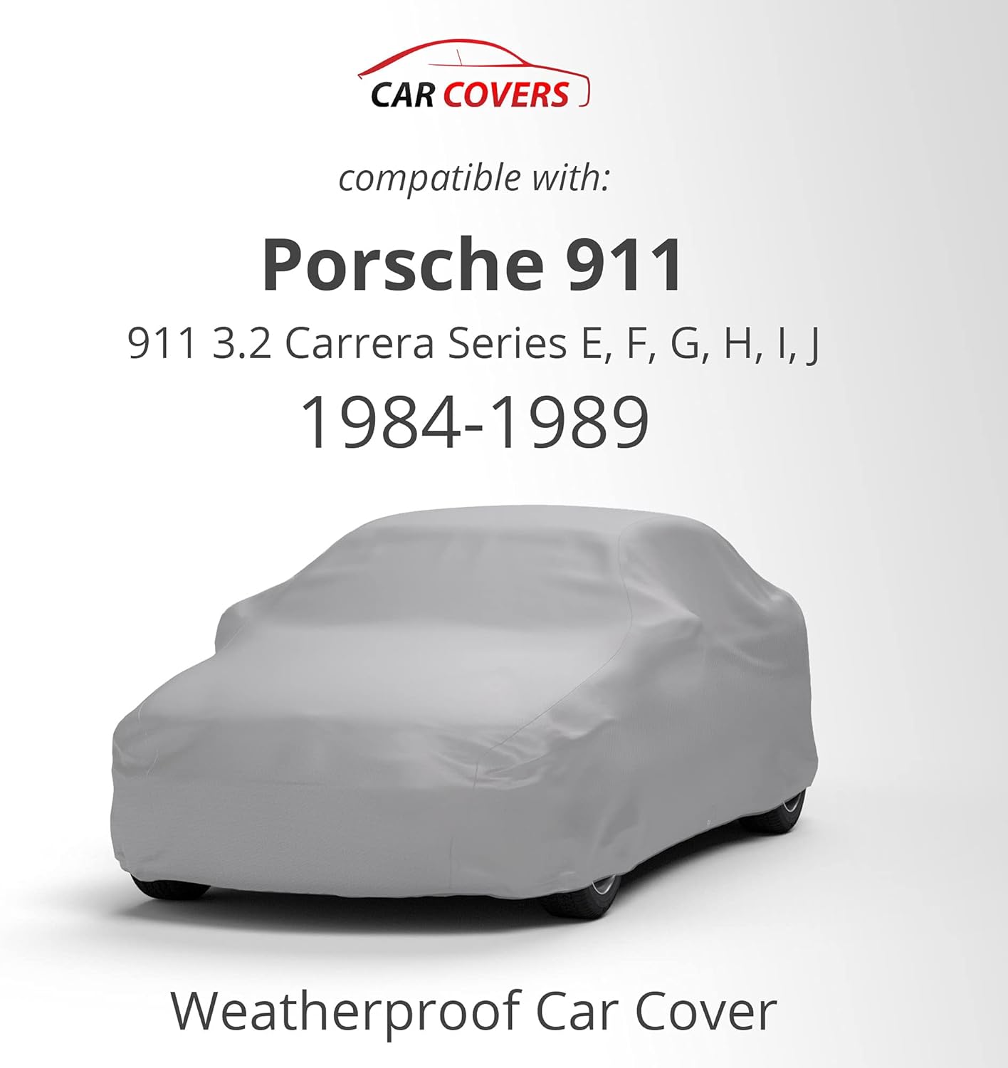 Car Covers Weatherproof Max Car Cover & Warranty Compatible with Porsche 1984-1989 911 3.2 Carrera Series E, F, G, H, I, J – Outdoor Cover Theft Cable Lock Car Accessories Better Than Waterproof