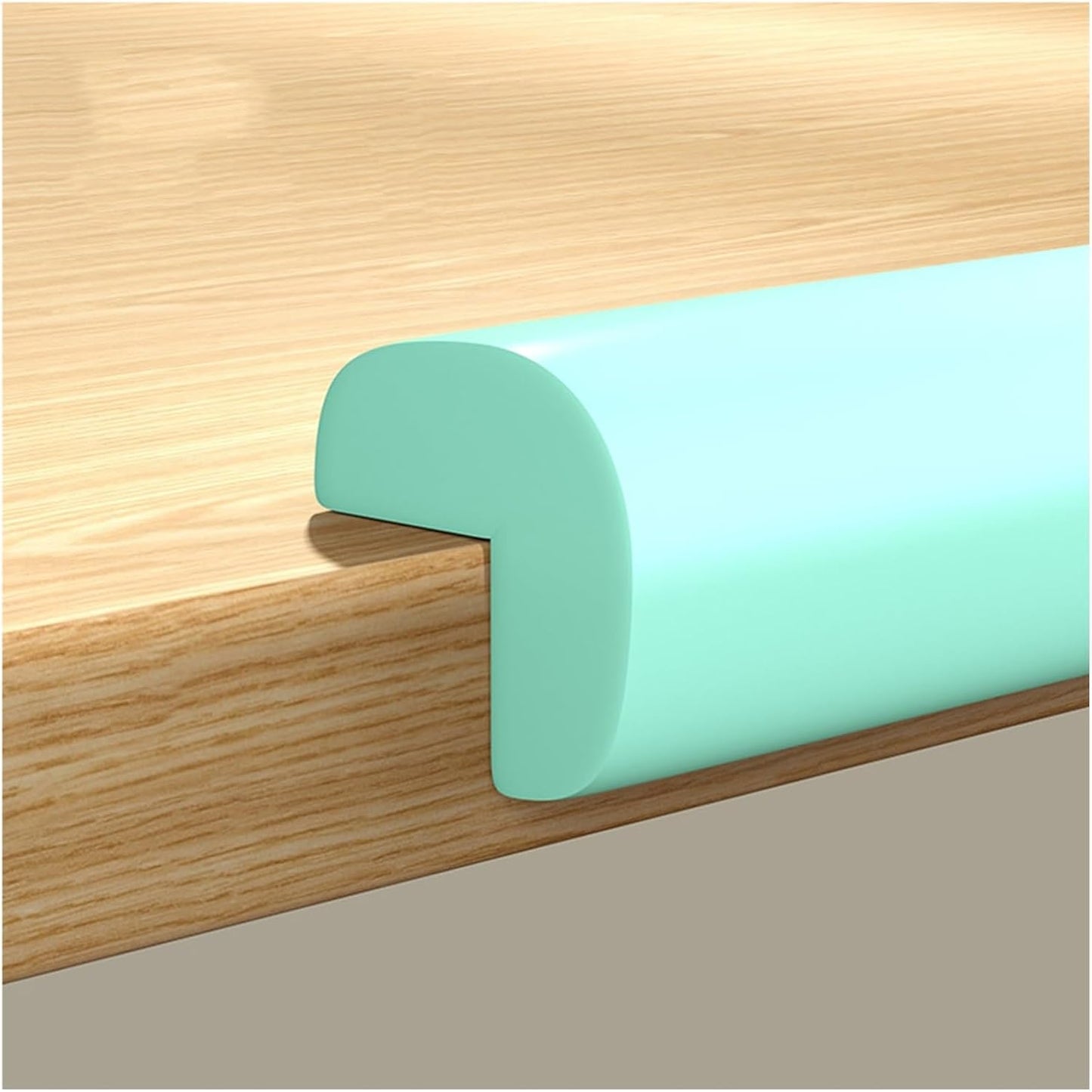 XPLKQXE Sharp Edge Safety Corner Edge Foam Padding, Edge Guards Bumpers Adhesive, Edge Corner Protector Guards for Table Edges & Sharp Corners(Green-B,5pcs)