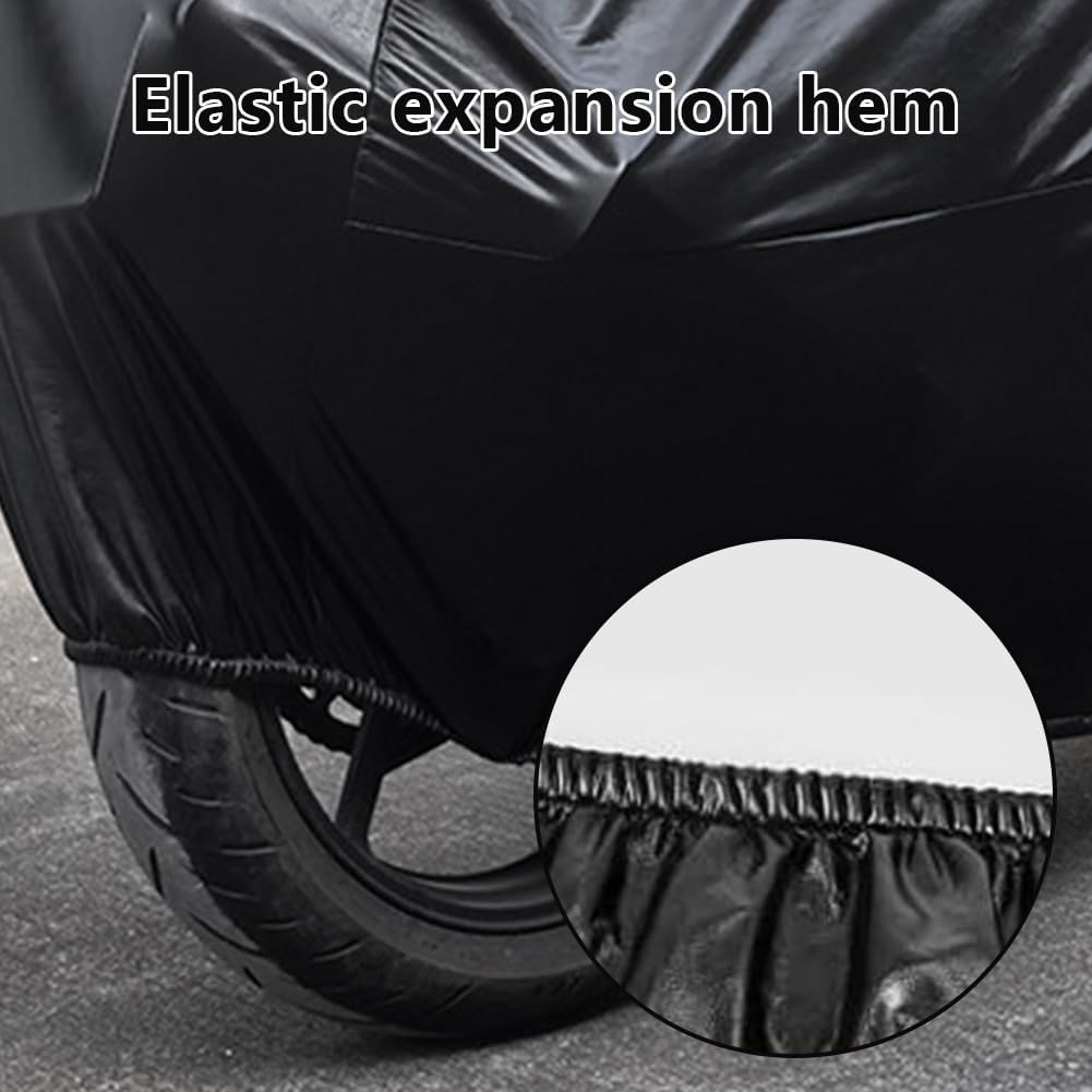 Motorcycle Cover Soft Stretch Waterproof Motor Cover Dustproof Durable Motorbike Cover for Indoor and Outdoor,104 inches