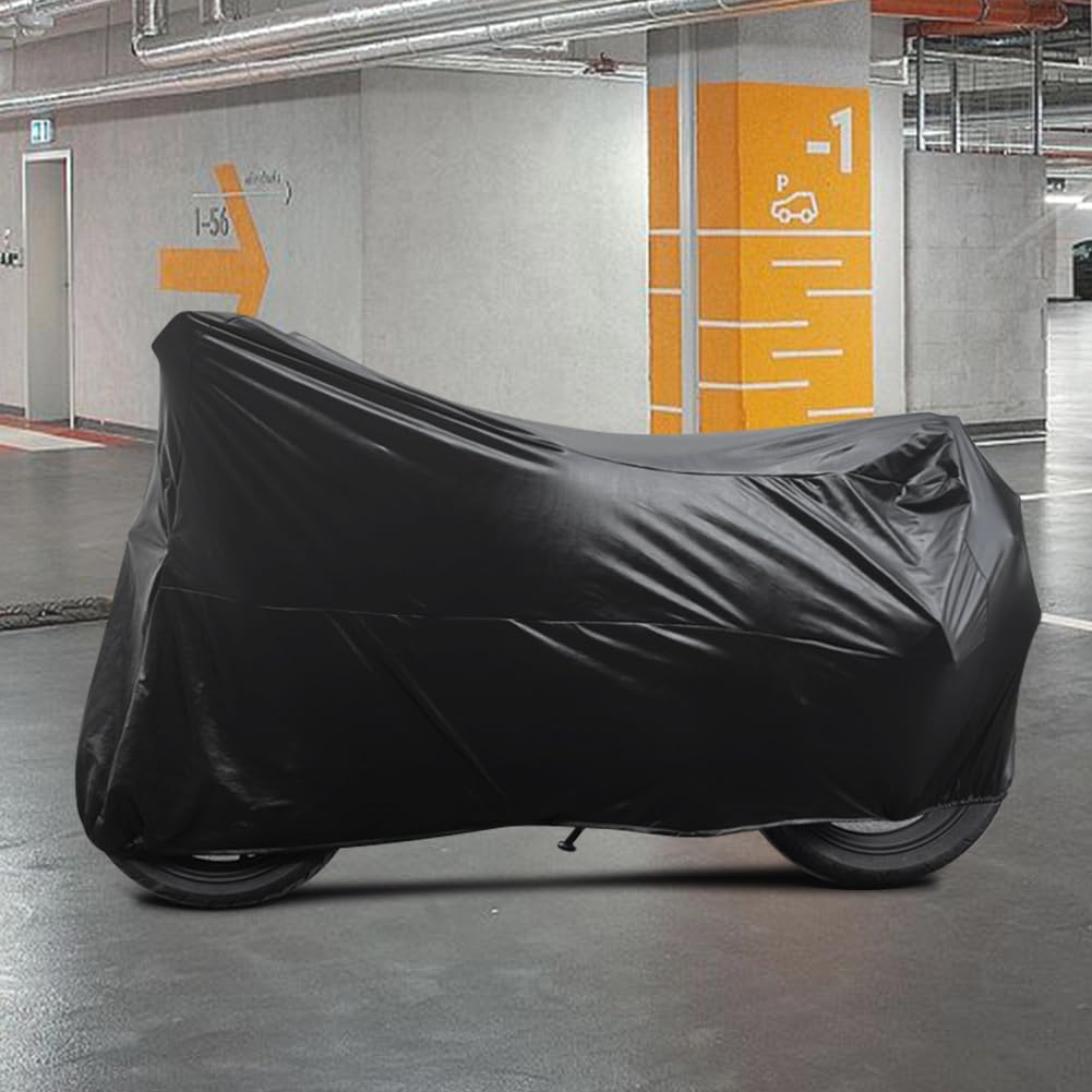 Motorcycle Cover Soft Stretch Waterproof Motor Cover Dustproof Durable Motorbike Cover for Indoor and Outdoor,104 inches