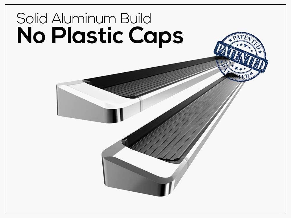 APS Running Boards (Nerf Bars Side Steps Step Bars) Compatible with Ford F250 F350 Super Duty 1999-2016 Regular Cab (Silver Running Board Style)