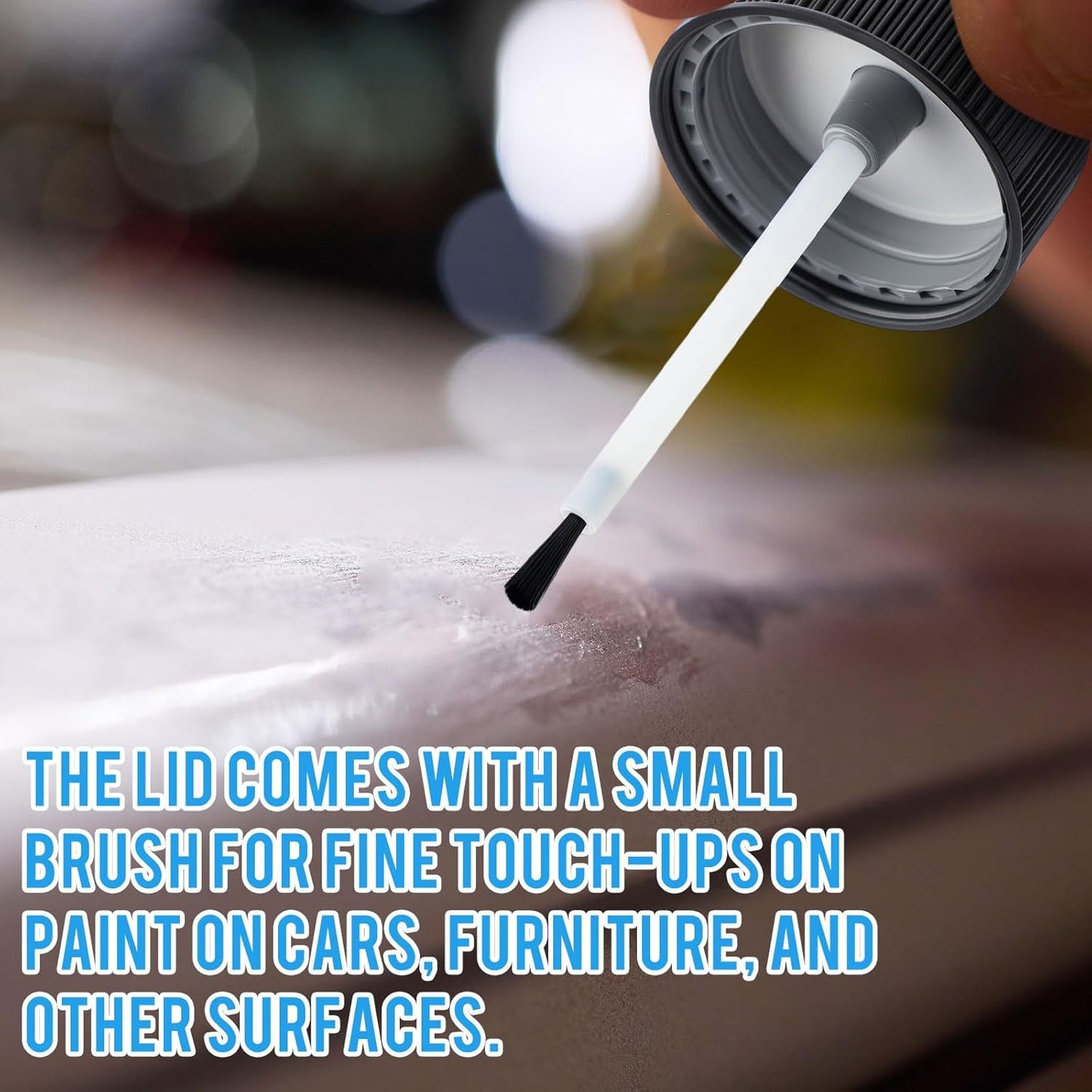 Mumufy 60 Pcs Touch up Paint Bottles with Brush and Lid Empty Touch up Bottle with Mixing Balls 2 oz Fluid Capacity Leftover Paint Container for Car Scratches Repair (Black,Blue)