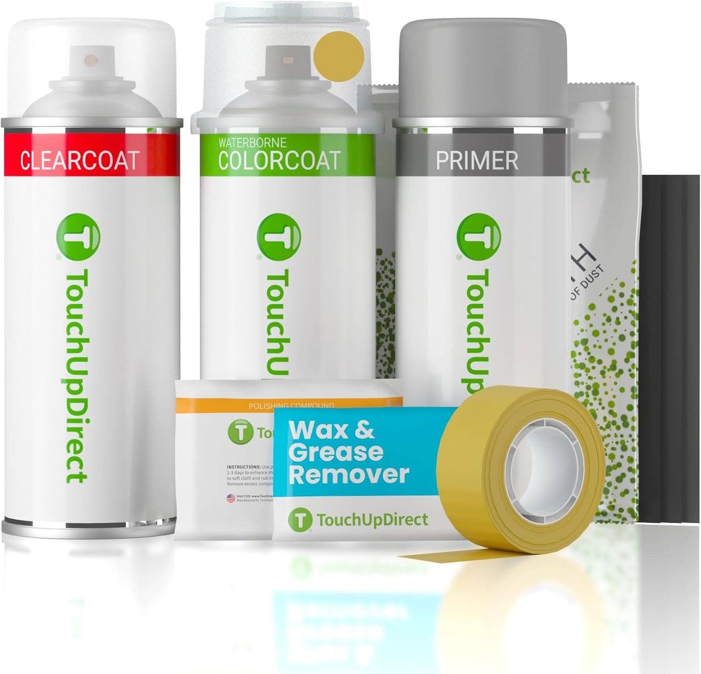 TouchUpDirect 5C8 Trail Dust/Sand Compatible with Toyota Exact Match Touch Up Paint Aerosol - Platinum Kit