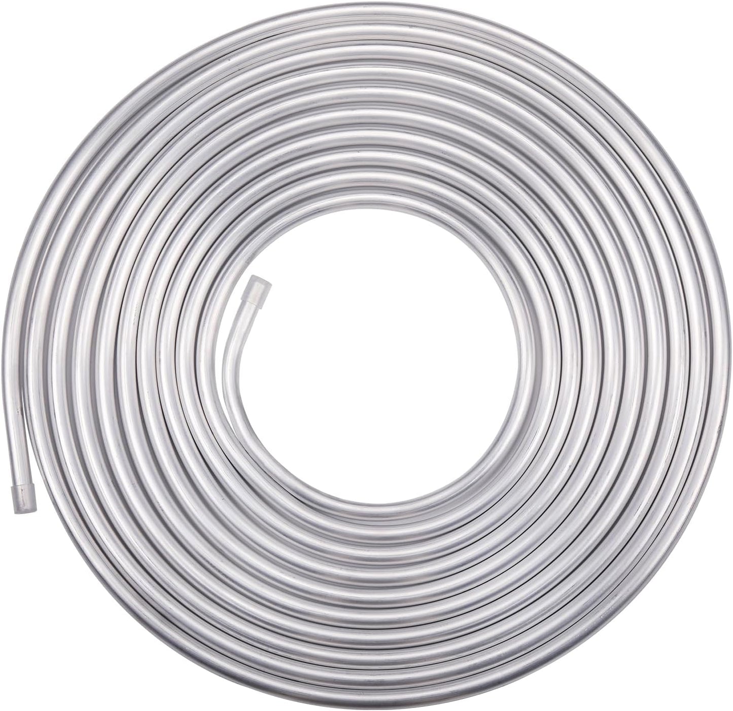 1/2" OD Aluminum Hard Fuel Line Hardline Tube Tubing Coil 16 Feet Roll