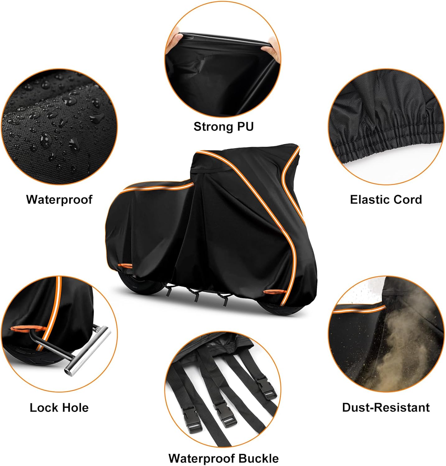 420D Motorcycle Cover for Sport Model Harley Davidson Sportster S, Sporster 883, Nightster Special, Superlow, Superlow 1200T, 1200 Custom,Outdoor Bike Cover Windproof Heavy Duty Waterproof Protection
