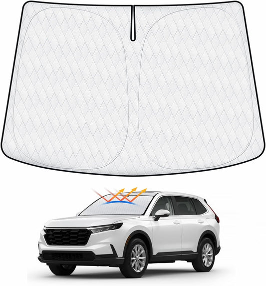 Cartist Windshield Sun Shade Custom Fit for Honda CR-V 2023 2024 2025 Accessories Foldable Car Front Window Sunshade Sun Visor Protector