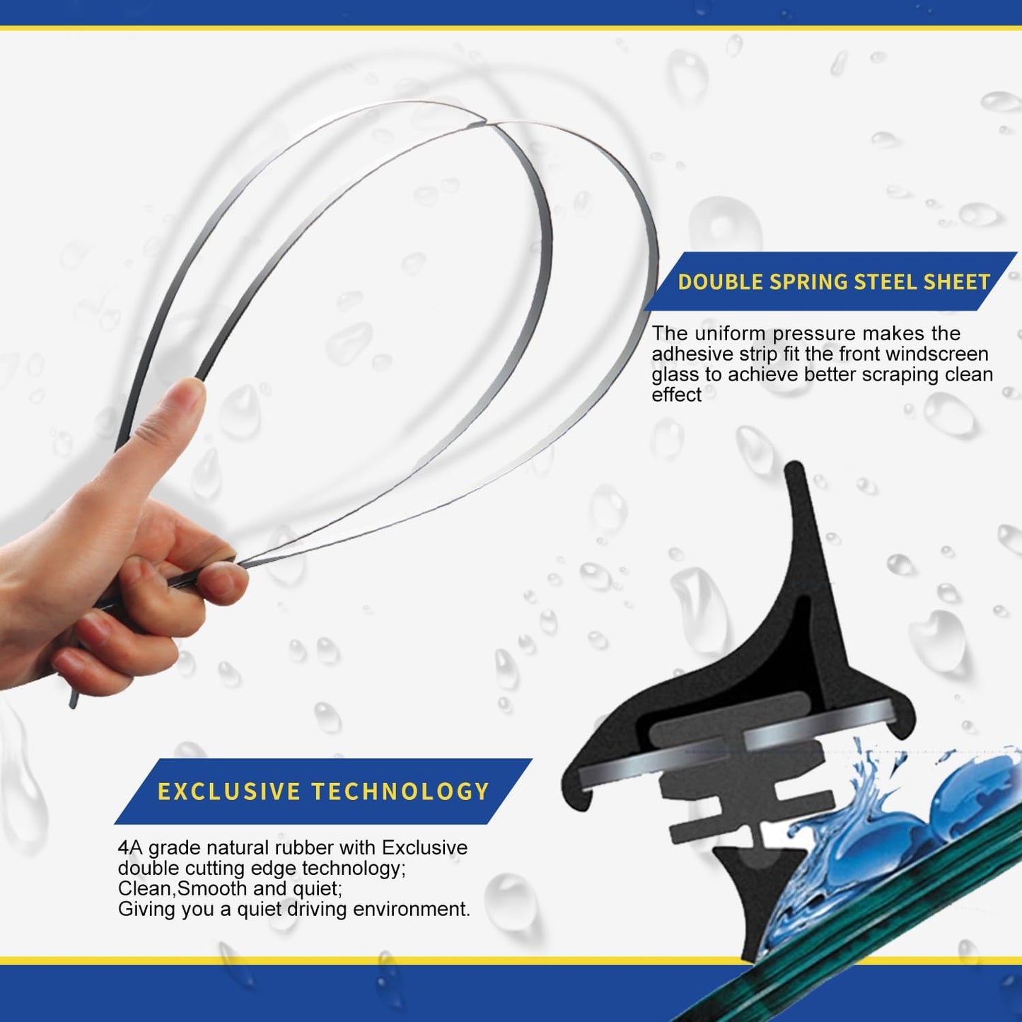 2 Wipers Factory Replacement For 2015-2017 Chevrolet Colorado, 2015-2018 GMC Canyon Original Equipment Windshield Wiper Blades Set - 22"+18" (Set of 2)