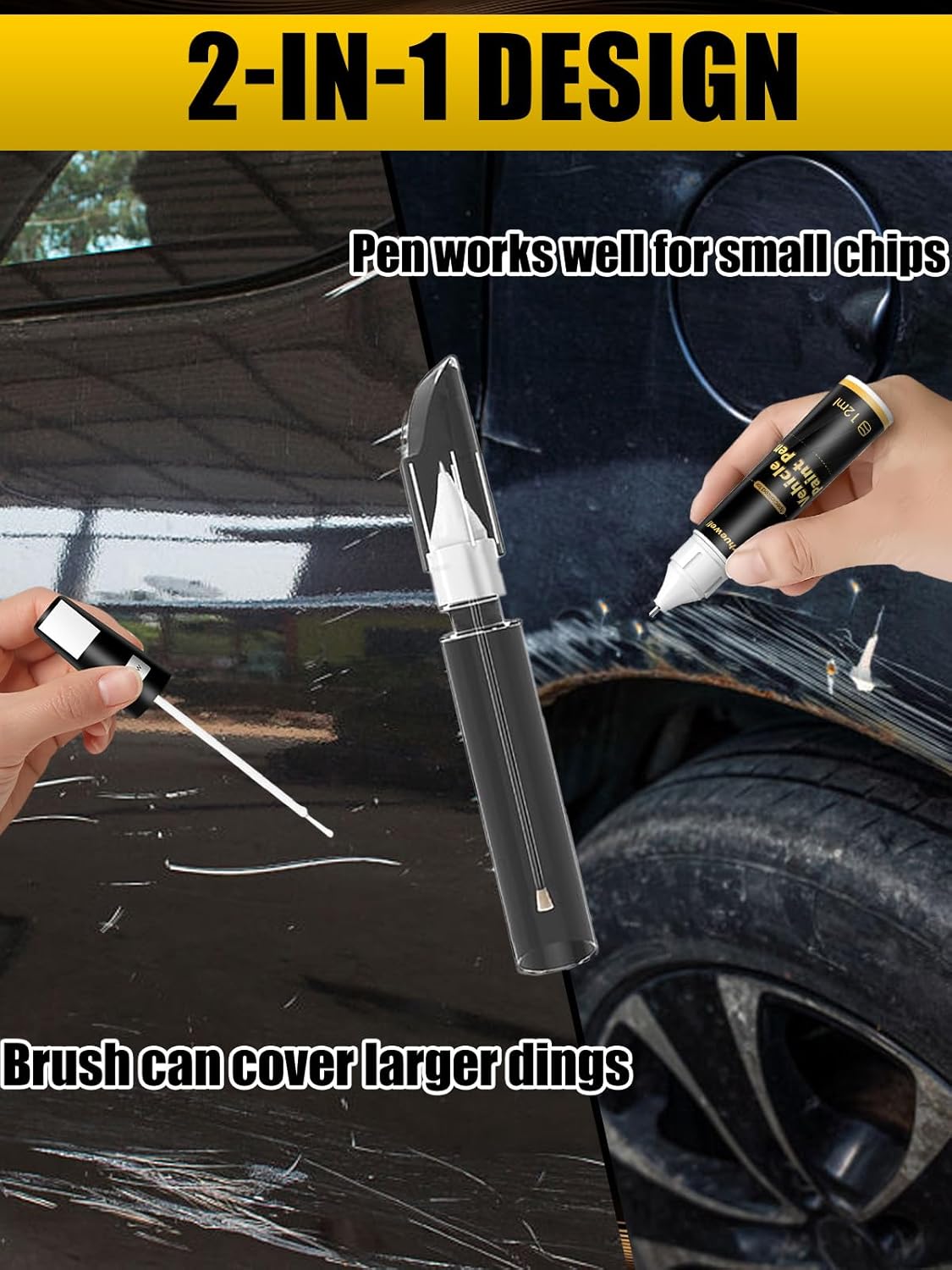 Cayenne Red Pearl(NAH) Touch Up Paint Compatible with Nissan, Exact Match Car Paint Pen Automotive Scratch Repair Remover Kit Quick & Easy Solution for Vehile Chips and Nicks