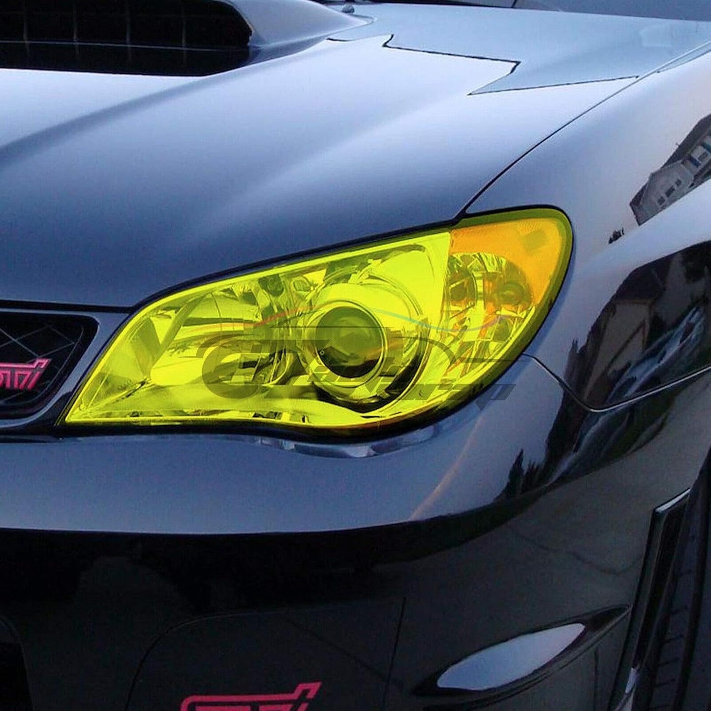 Free Tool Kit 12"x48" (1FT x 4FT) Glossy Dark Black Smoke Headlight Taillight Fog Light Side Marker Vinyl Tint Film Self Adhesive