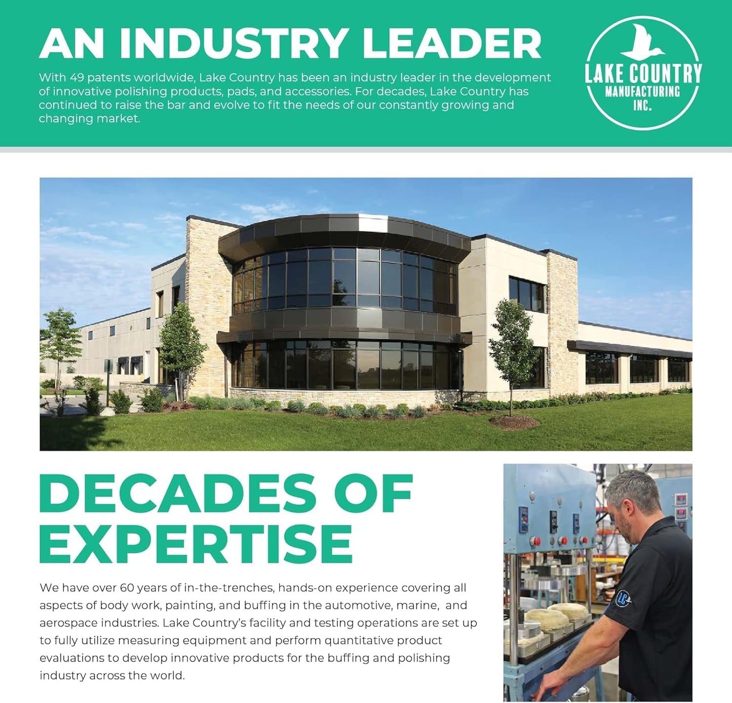 Lake Country 5.5" HDO Blue Foam Heavy Polishing Pad (1-Pack) – Premium Heavy Duty Orbital Polishing Pad for Painted Surfaces – Fits 5" Backing Plate