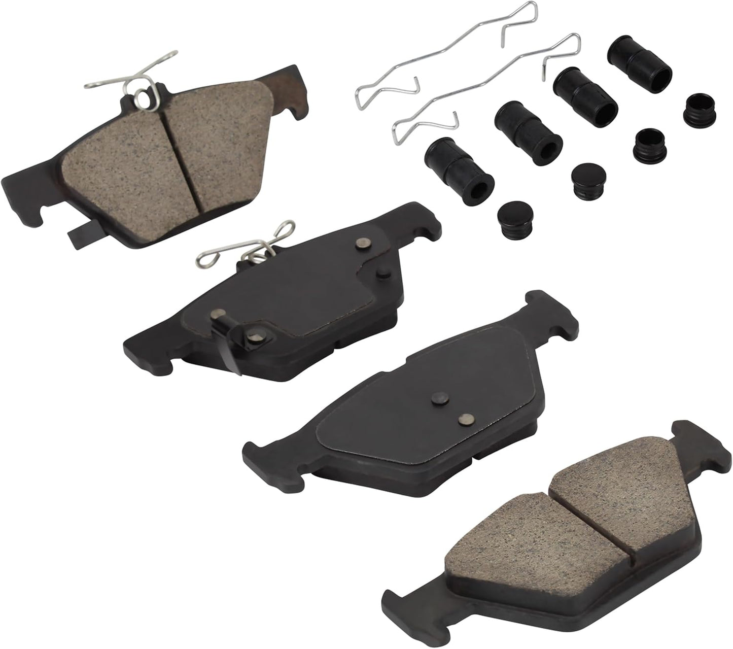 Premium Ceramic Rear Brake Pads (1001-1808C) Compatible with Subaru Ascent 2024-2019, Crosstrek 2024-2020, Forester 2024-2019, Legacy 2024-2015, Outback 2024-2015, WRX 2024-2016