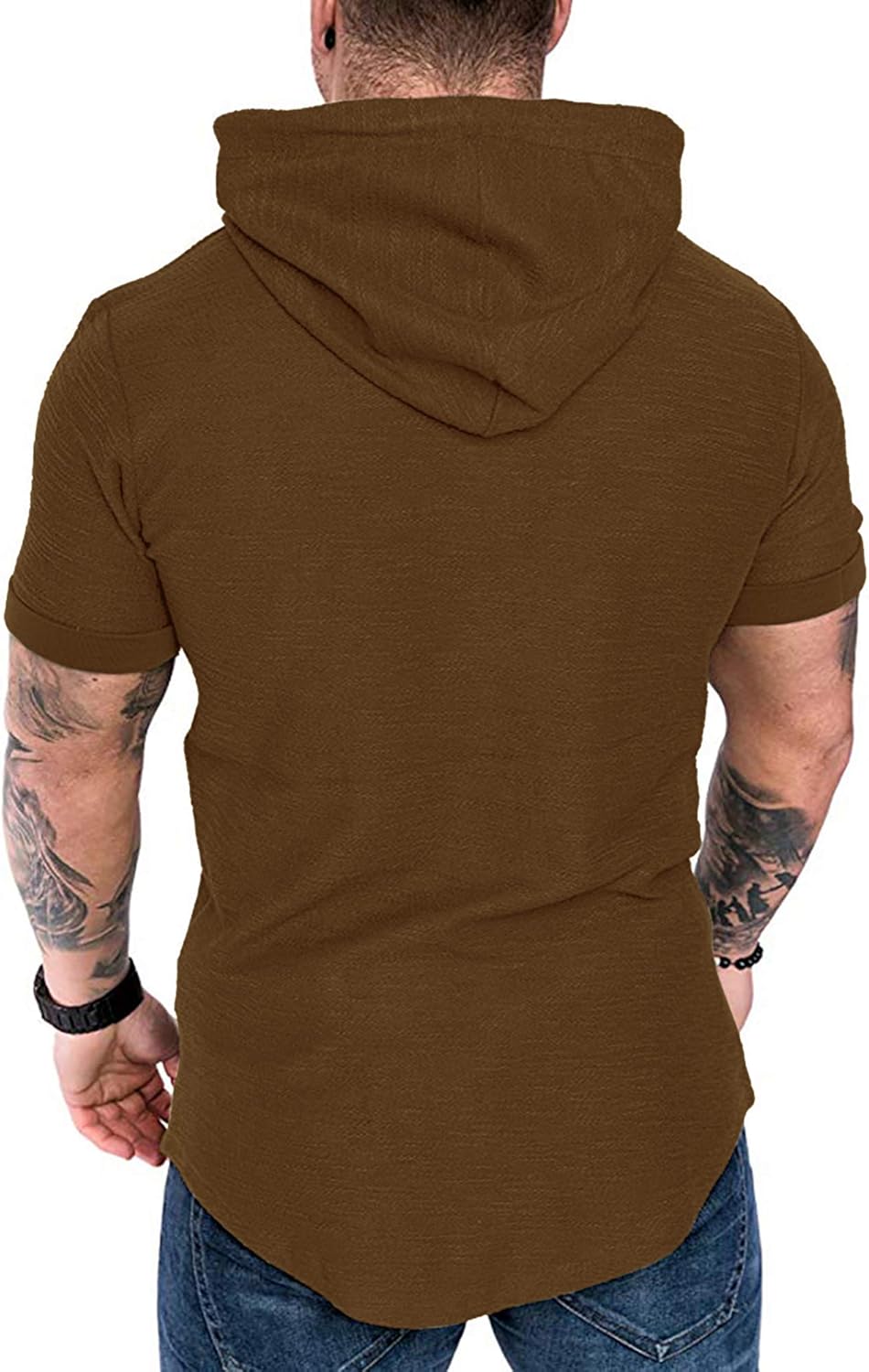 Lexiart Mens Fashion Athletic Hoodies Sport Sweatshirt Solid Color Fleece Pullover