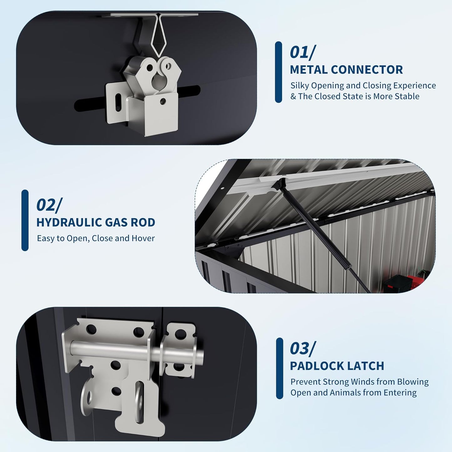 Outdoor Trash Can Storage 2 Binsgarbage Bin Storage Shed, 3x6 FT Garbage Bin Storage Shed with Chain Lid, Metal Outdoor Storage for Garden, Backyard, Lawn and Patio