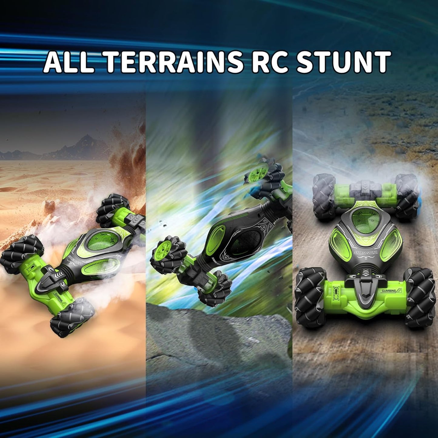 1:12 Hand Gesture Sensing Rc Stunt Car Large Drifting Rc Car with Watch Hand Controlled Twist Cars Offroad 360° Rotation with Lights Music, Birthday Xmas Gifts for Boys Adults Kids