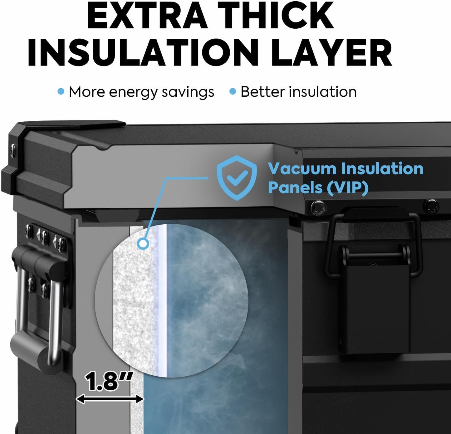 ICECO APL20 Portable Refrigerator, 21 Qts 12 Volt Fridge Freezer, Aluminum Car Fridge with SECOP Nano Compressor, Electric Cooler Powered by AC/DC or Solar, -4℉~68℉, Refrigerator for Vehicles, RV