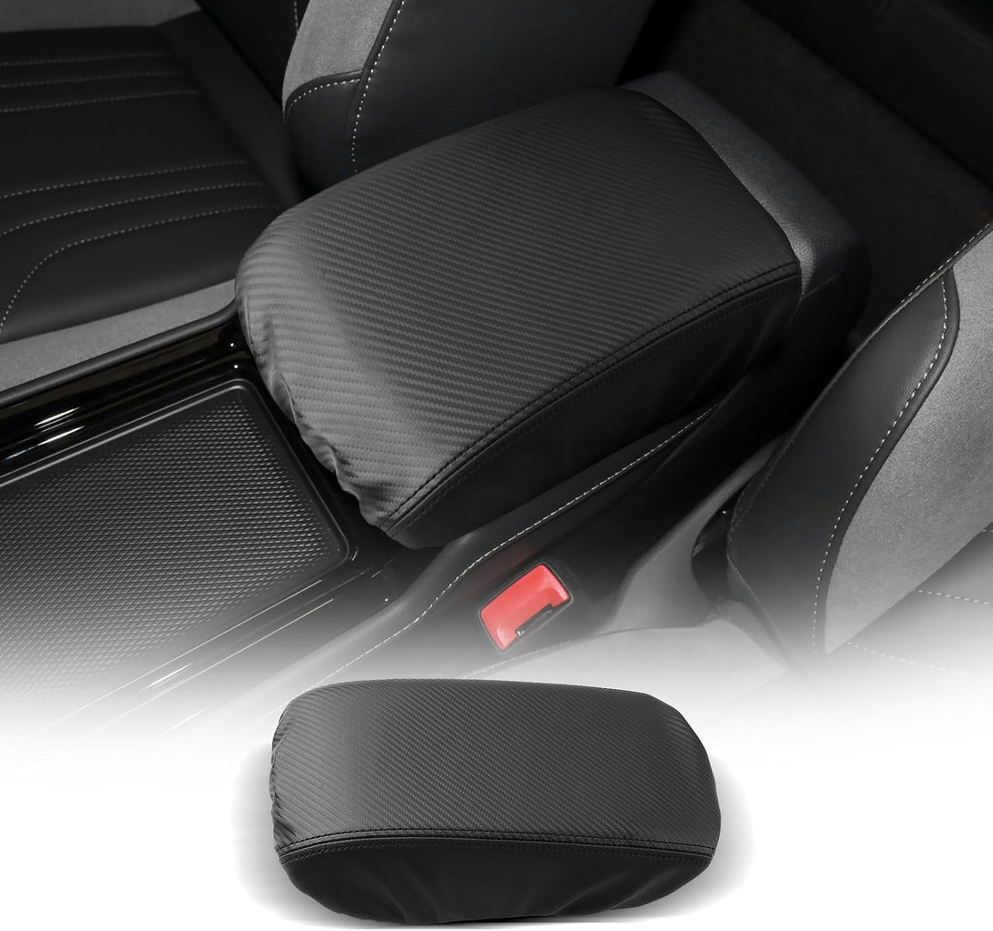 CDEFG for Volkswagen ID.4 2023-2025 Center Console Cover Armrest Box Cover for VW ID4 (Standard, S, S Plus) 2023 2024 2025 Accessories Console Arm Rest Protector