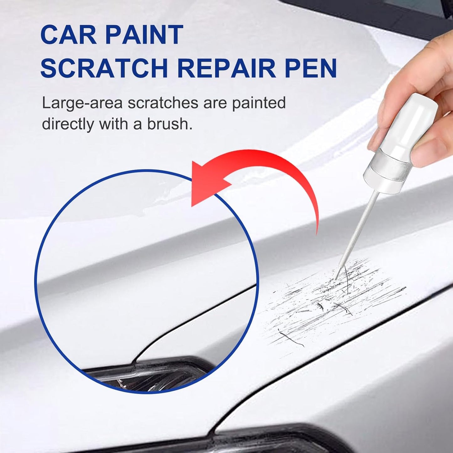 Carbonized Gray Metallic(M7) Touch Up Paint for Ford -Exact Match–Chips and Nicks Car Paint Scratch Repair Kit Automotive Paint Pen for F-150/Mustang/Transit/Explorer/Ranger/Escape/Edge