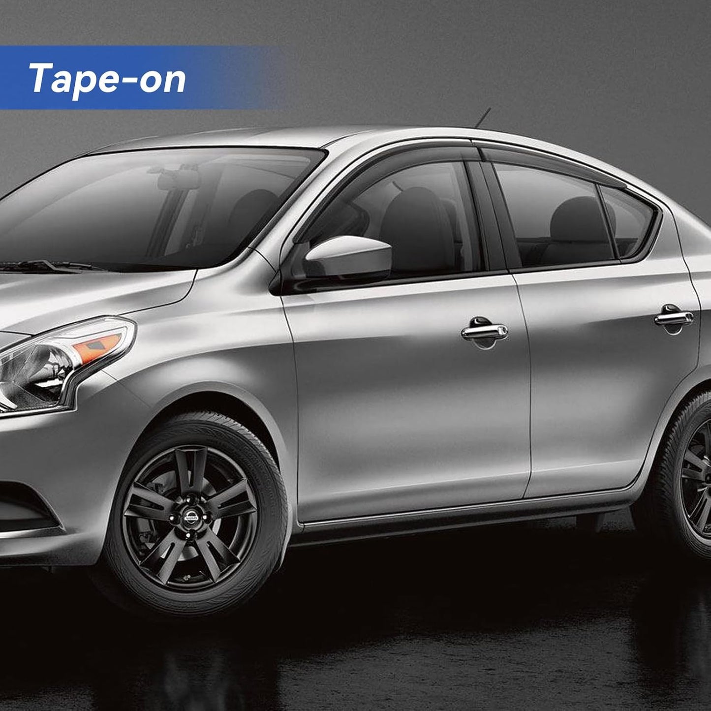 Window Visors Rain Guards Shield for 2007-2012 Nissan Versa Hatchback, Out-Channel Window Vent Wind Deflectors Visors Shades for 07-11 Nissan Versa Sedan