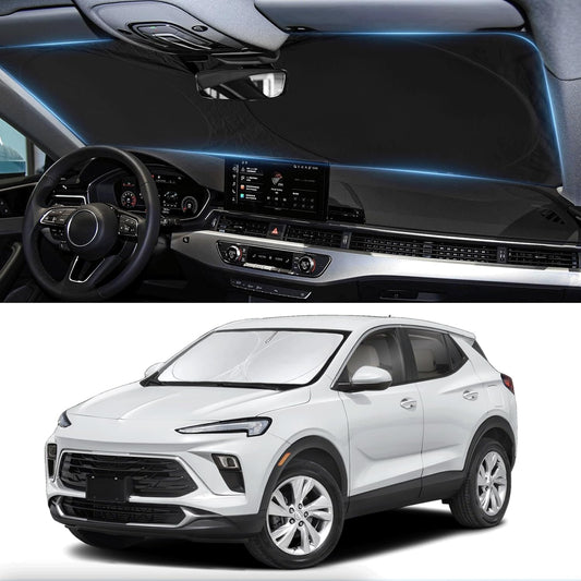 Custom fit Encore GX Windshield Sunshade for Buick Encore 2020 2021 2022 2023 2024 2025 Accessories Front Window Car Shade Cover for Windshield Sun Visor Screen Protector 210T Reflective Block UV Ray