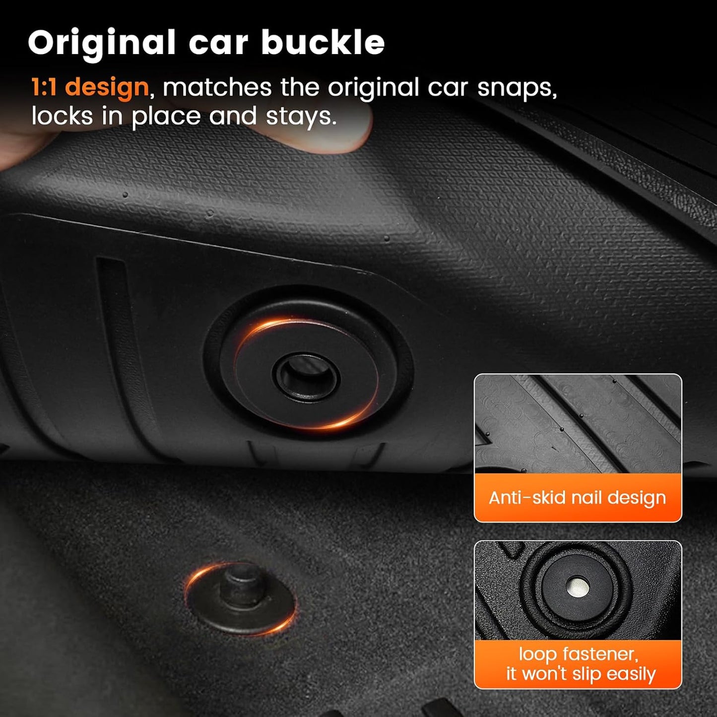 KMF Custom Fit Floor Mats for BMW X3 2025 M50/30 xDrive Accessories,All Weather TPE Waterproof Car Floor Liners - Front & Rear 2 Row, Anti-Slip Deep Grooves Car Mats Full Set