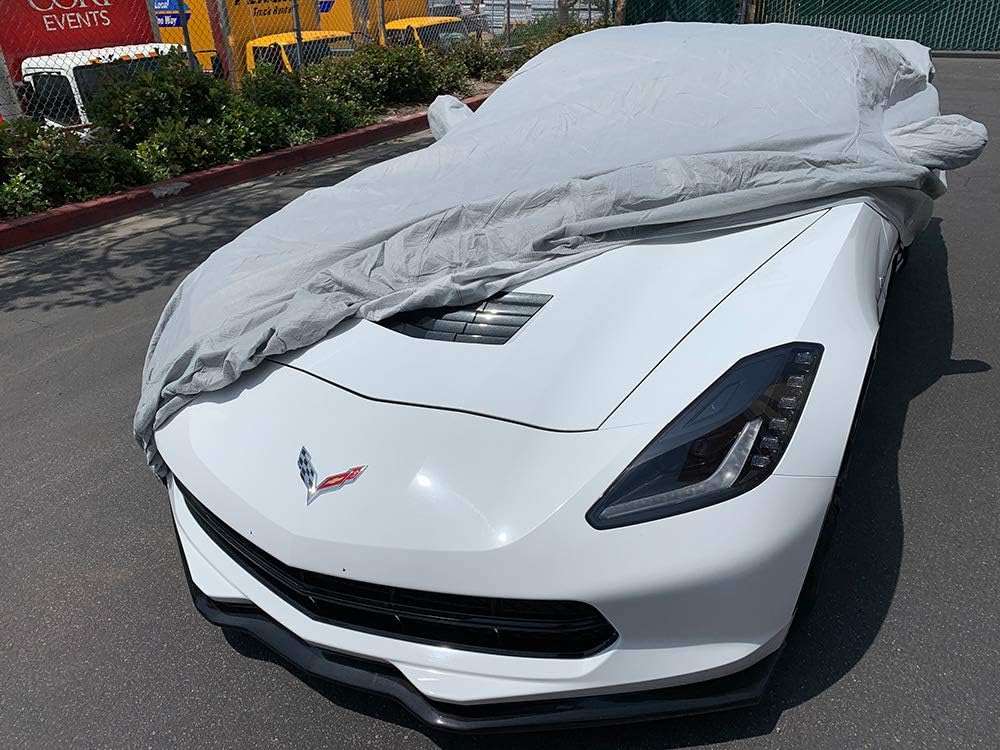 CarsCover Custom Fits C7 2014-2019 Chevy Corvette Stingray Z51 Z06 Grand Sport Custom Car Cover for 5 Layer Ultrashield