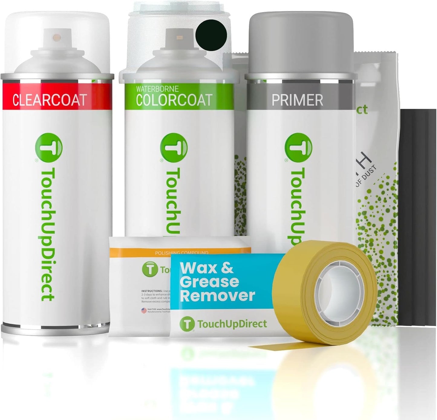 TouchUpDirect 202 Black Compatible with Toyota Exact Match Touch Up Paint Aerosol - Platinum Kit
