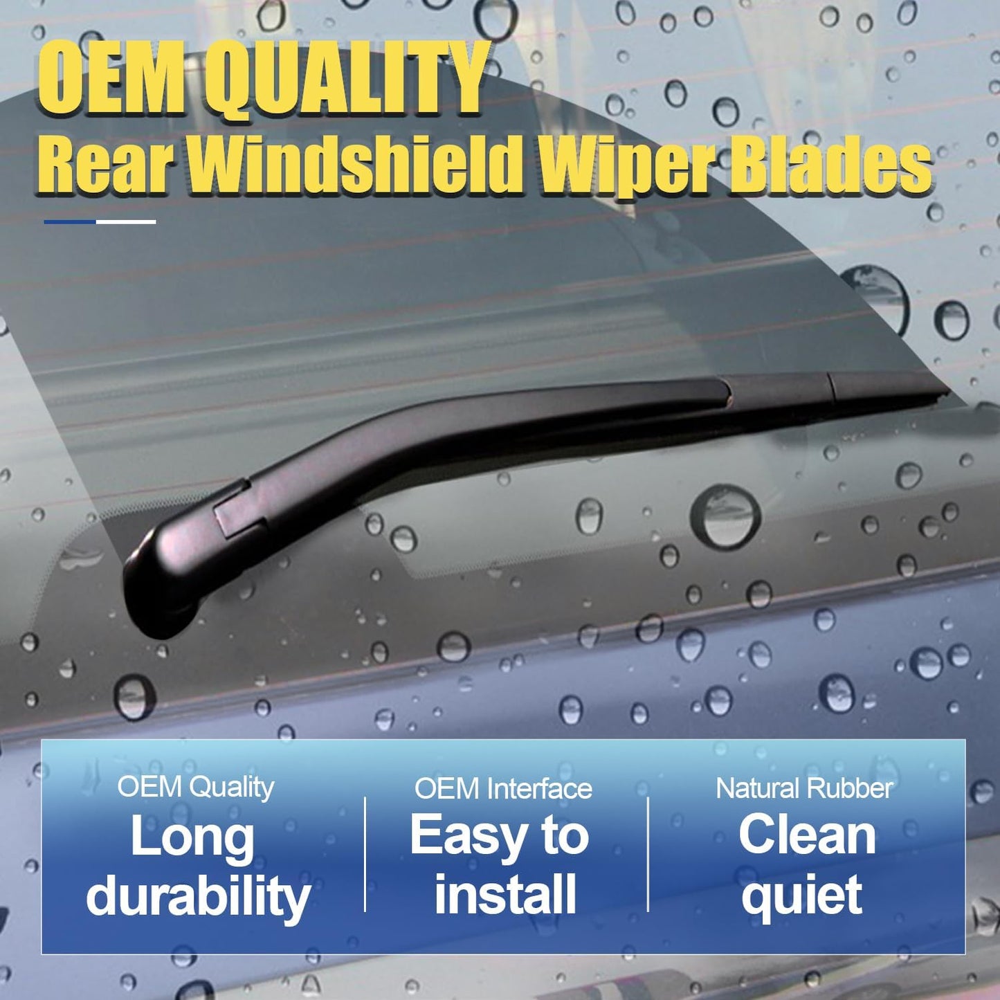 3 Wipers Factory Replacement For Toyota Prius 2016 2017 2018 2019 2020 2021 2022 2023 Original Equipment Replacement Windshield Wiper Blades Set 28"+16"+16" (Set of 3)