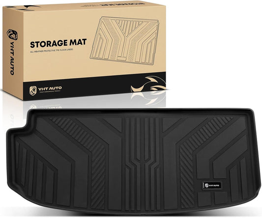 YHTAUTO Trunk Mat Compatible with Chevrolet Traverse 2018-2024, TPE All Weather Cargo Mats for Back of SUV Waterproof Anti-Slip Odorless Trunk Liner, Interior Car Accessories