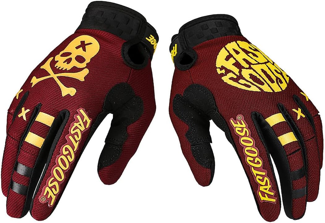 Dirt Bike Motorcycle Gloves for Men Women Finger Touchscreen Motorbike Gloves for BMX ATV MTB Riding, Road Racing, Cycling, Climbing, Motocross