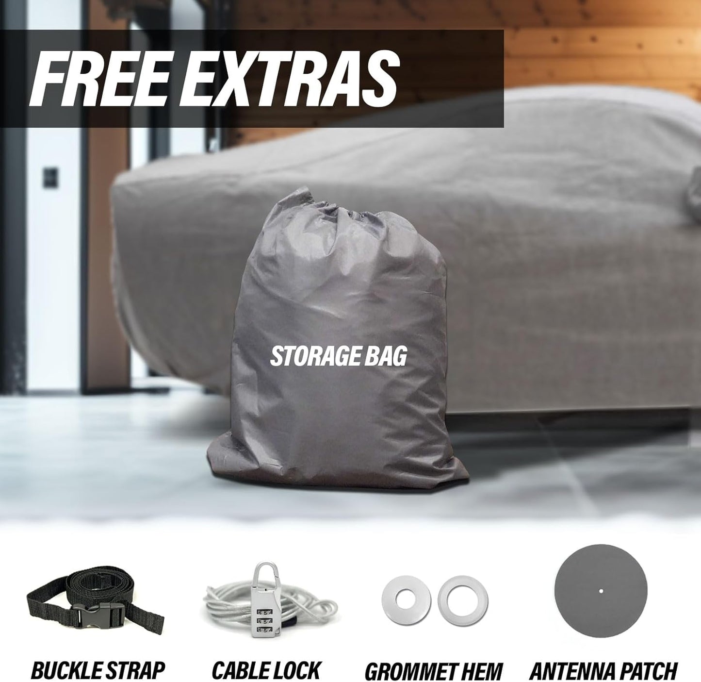 Supreme Full Car Cover – for Pontiac Firebird 1967 1968 1969 Convertible 2-Door Semi Custom Fit Waterproof Full Coverage All Weather Windproof Dust Proof Indoor Outdoor Automobile