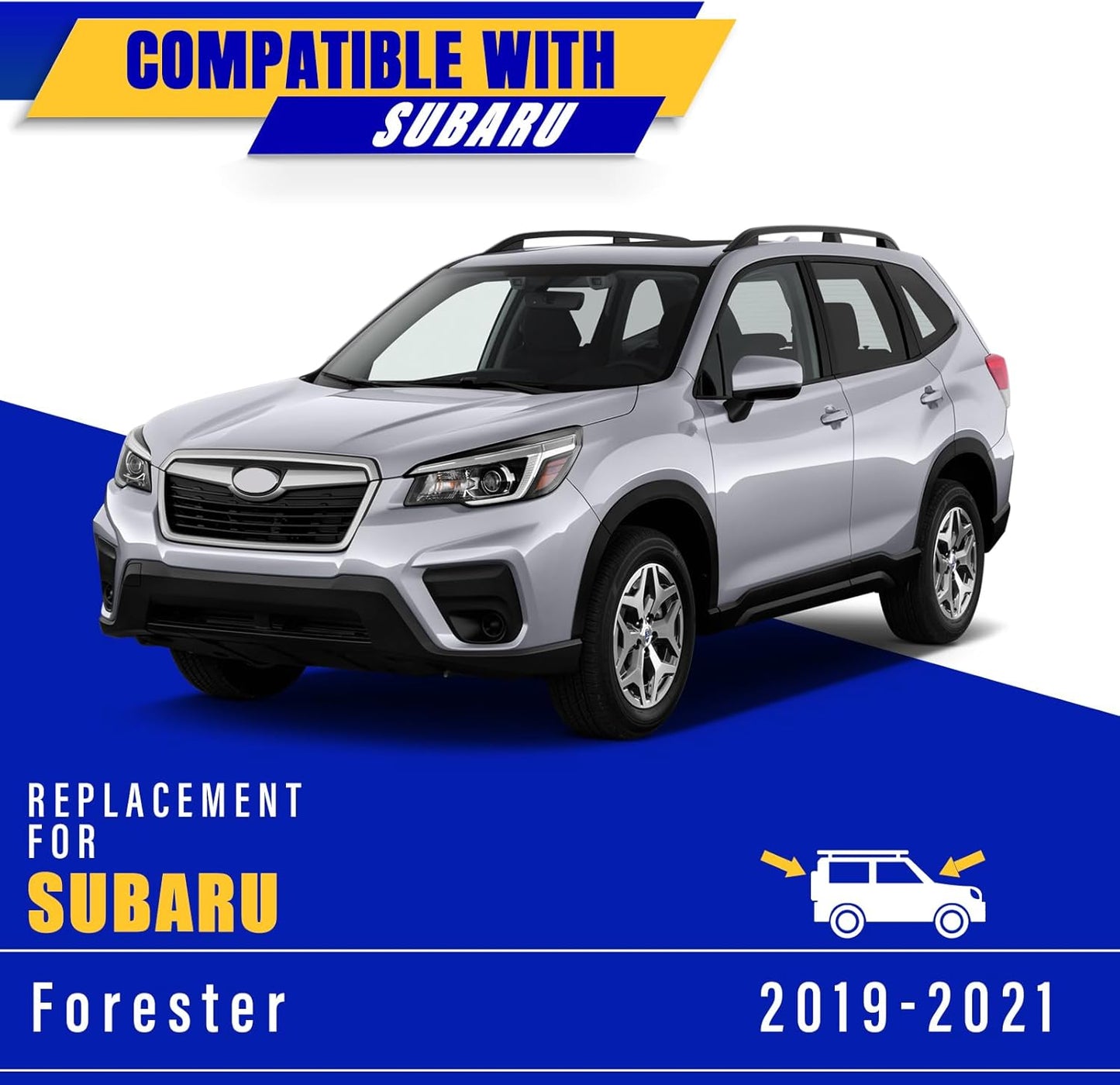 3 wipers Replacement for 2019-2023 2024 Subaru Forester, Windshield Wiper Blades Original Equipment Replacement - 26"/17"/14" (Set of 3)