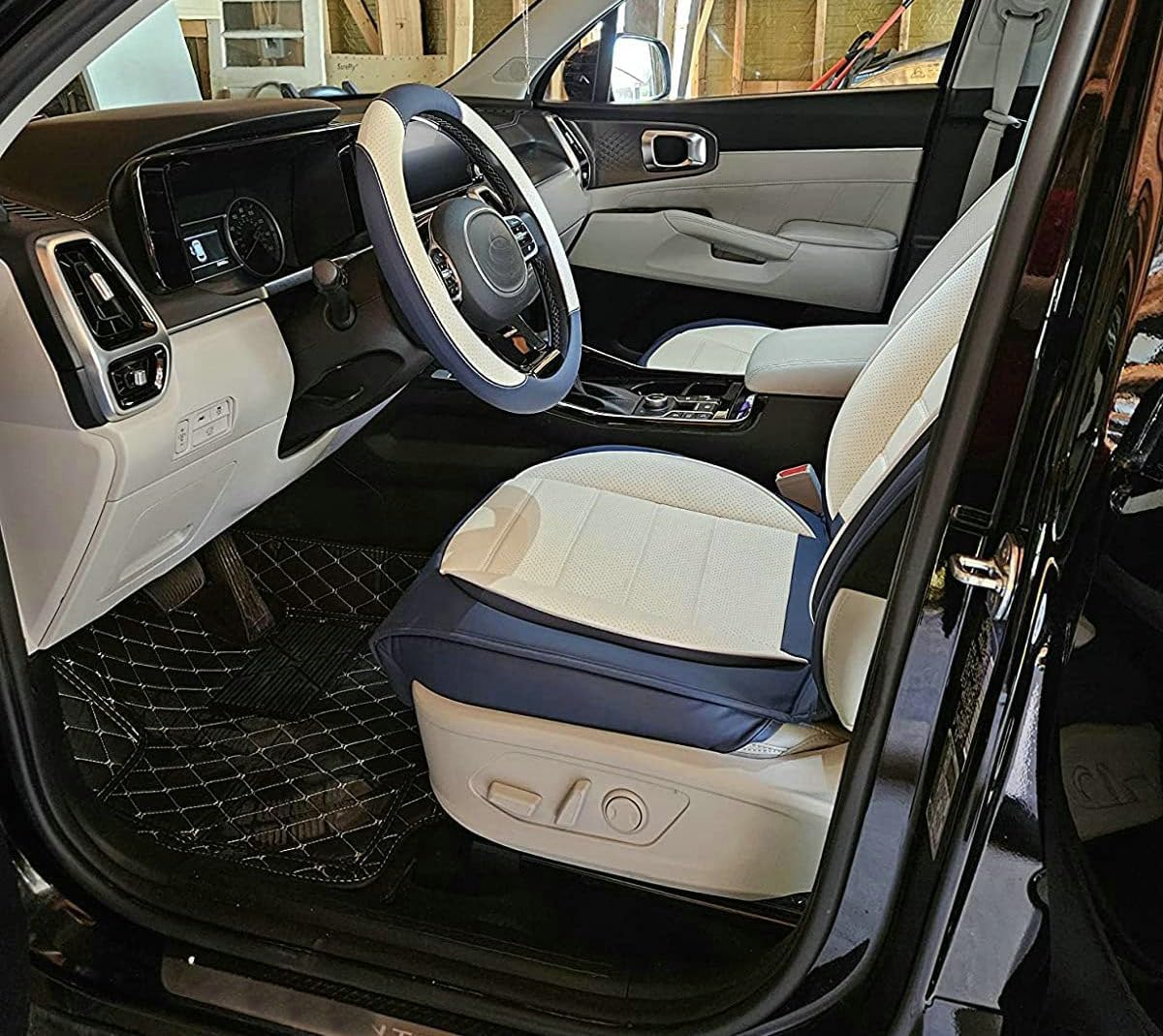 Custom Car Floor Mat Compatible with BMW Mercedes-Benz Toyota Cadillac Lexus Honda Infiniti Nissan Hyundai Kia Audi All Models Cars Sedans SUVs Automotive Mats (Orange)