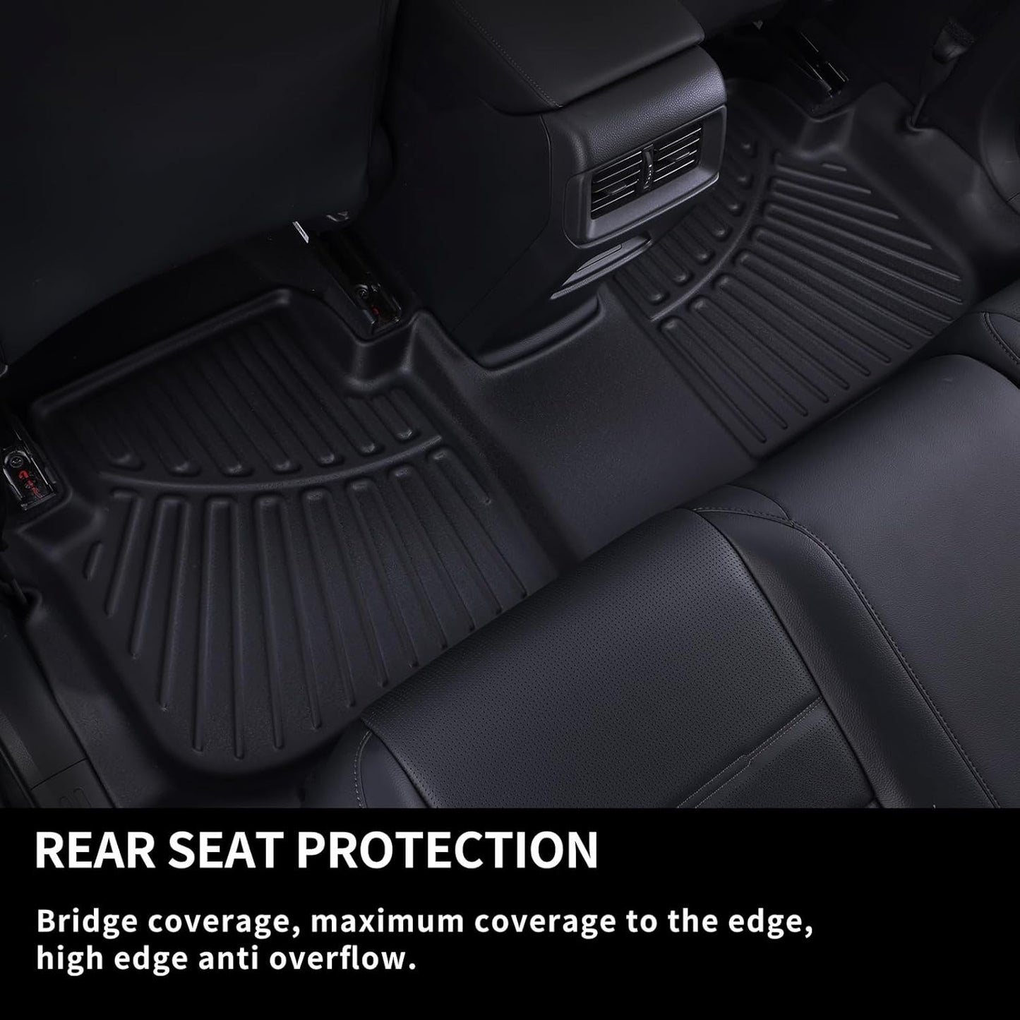 Floor Mats & Trunk Mat for Chevrolet Tahoe 2015-2020 Row Bucket Seat(7 Seats Version) &GMC Yukon（Not Fit XL,TPE All Weather Protection Car Floor Liners for Chevy Tahoe