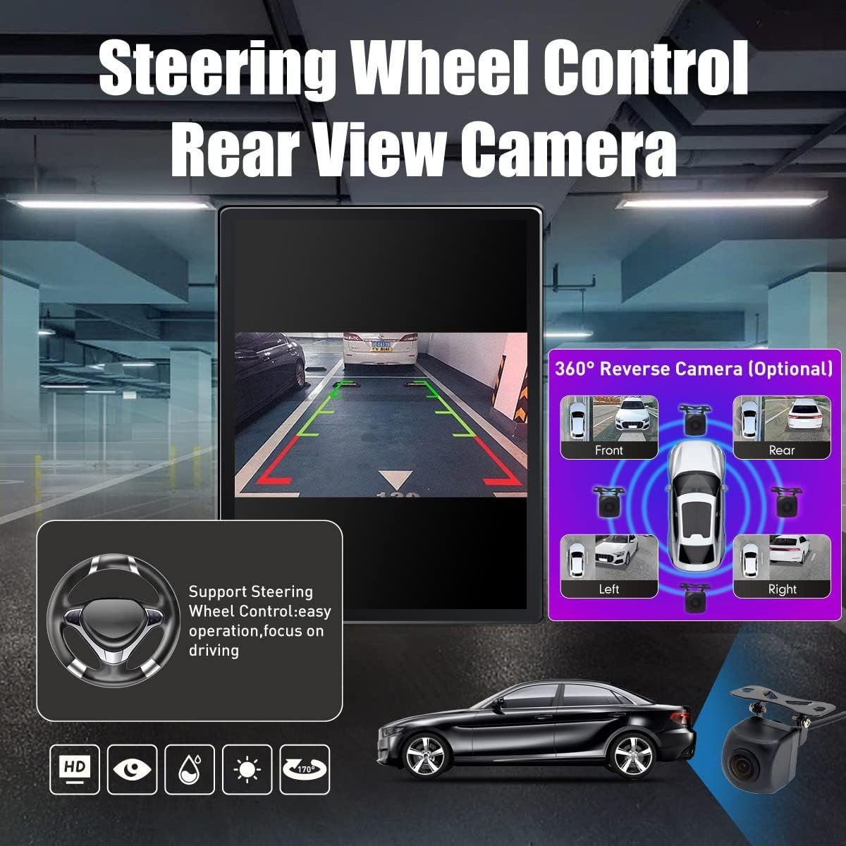 Kunfine Tesla Style Car CarPlay Android Auto Navigation Stereo GPS Radio Reverse Camera 9.7" IPS Touchscreen Headunit Tablet Media Player For Peugeot 301 2013-2022 if Applicable Octa Core 4G+64G Basic