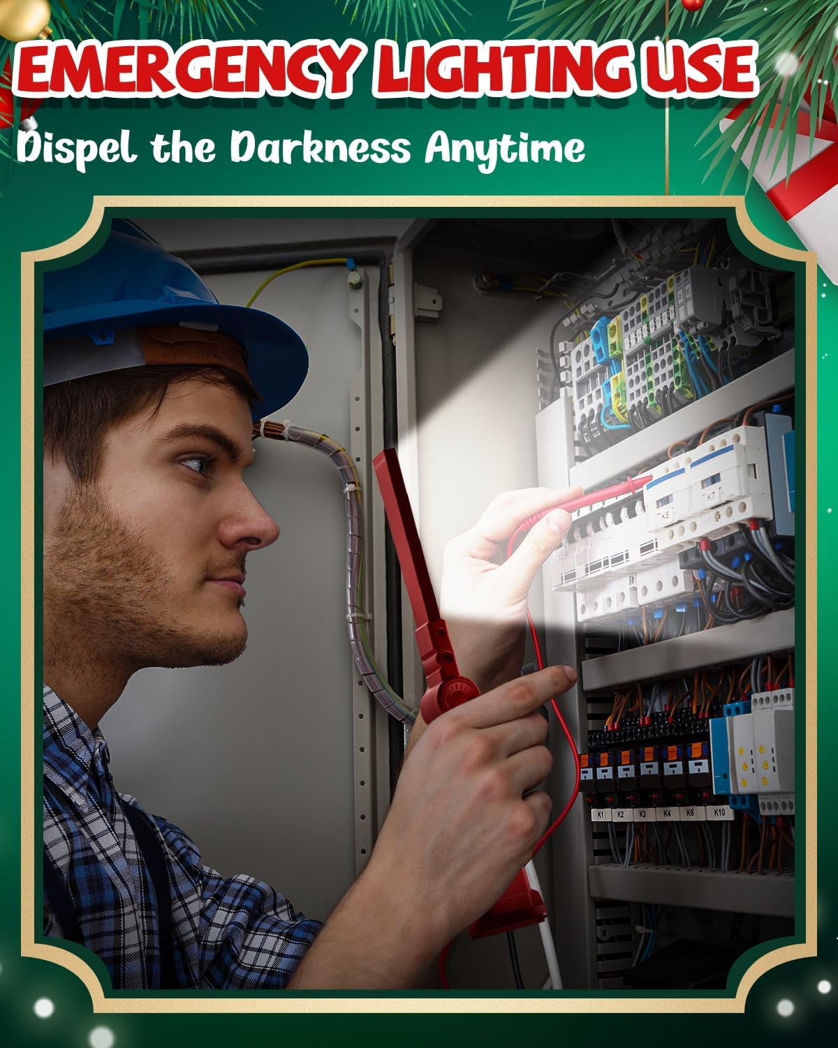 Coquimbo Tools Gifts for Men Dad Husband, Rechargeable LED Work Light Grill Light Magnetic Flashlight with Hanging Hook 5 Modes 360° Rotate Birthday Gifts for Him Grandpa (2 Pack Red)