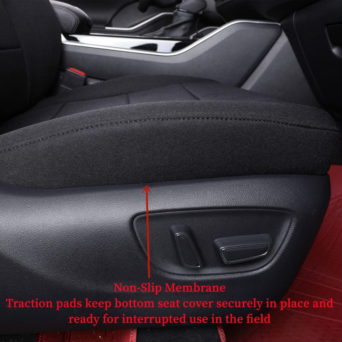 coverdream Custom Seat Covers Compatible with Select Toyota Camry LE SE 2018 2019 2020 2021 2022 2023 Models (Black,Full Set)