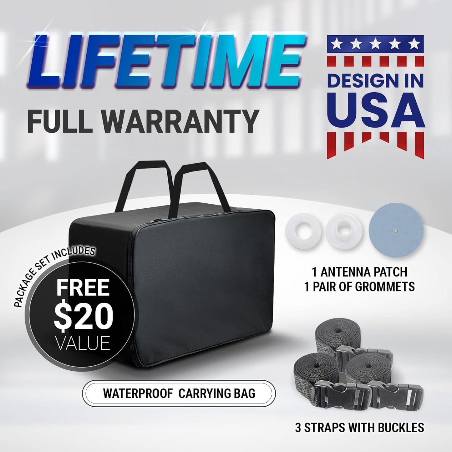 iCarCover Custom Car Cover for Pontiac Safari Wagon (1958-1964) Waterproof All-Weather Rain Snow UV Sun Protector Full Exterior Indoor Outdoor Car Cover (Stripe - Black/Red)