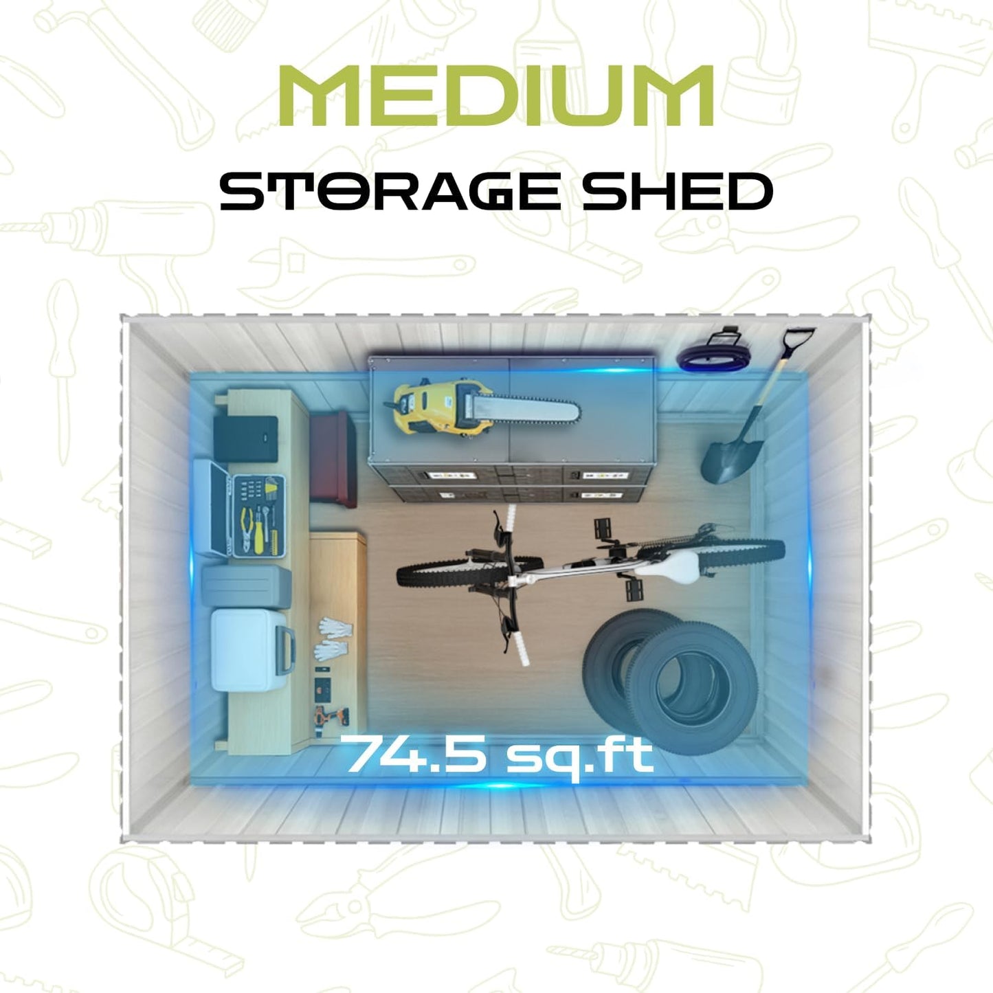 9 x 8.5 Ft Outdoor Storage Shed, Heavy-Duty Metal Shed with Windows & Secure Lockable Doors, Ideal Storage Shed for Outdoor, Patio, Garden, and Backyard, Anthracite