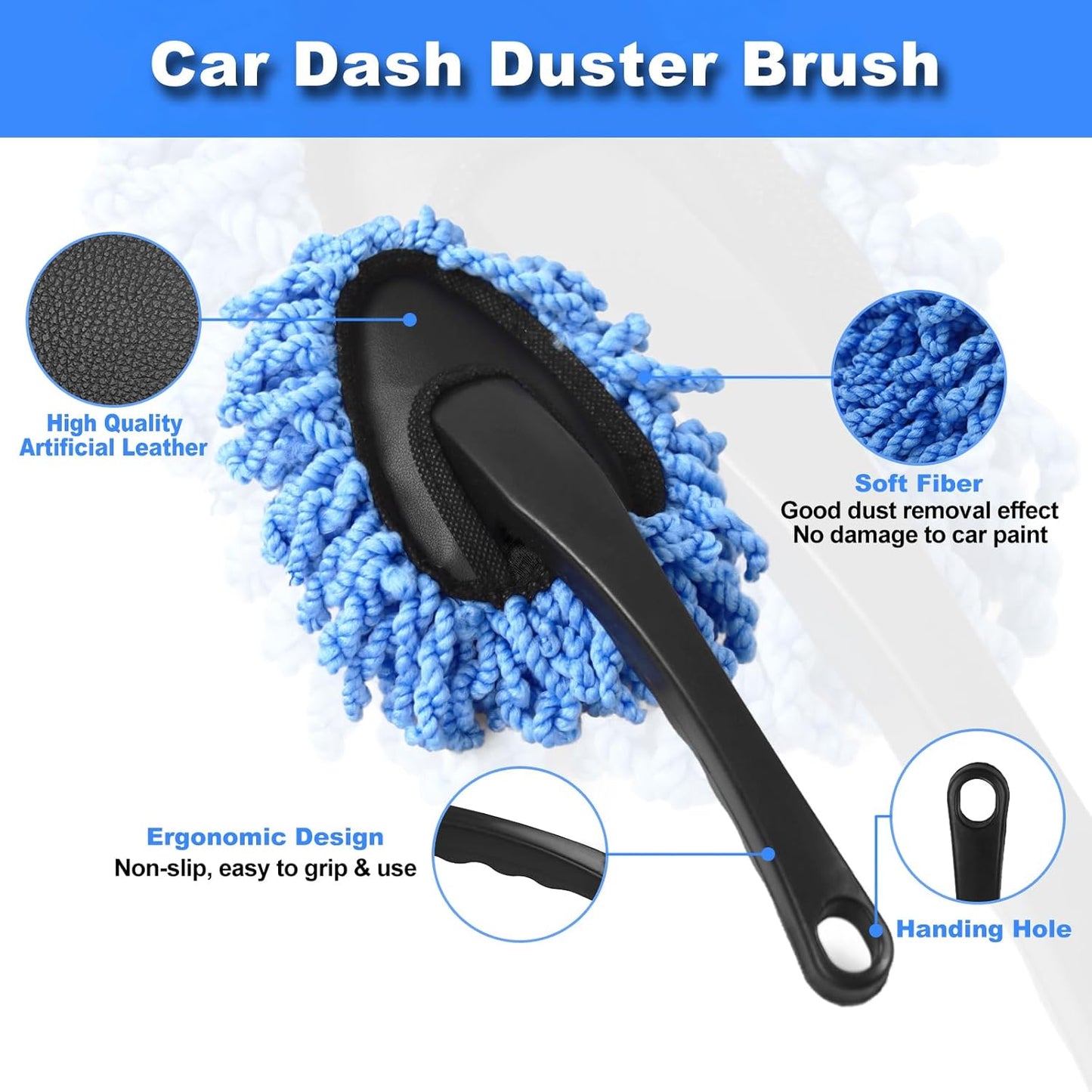 Windshield Cleaner Tool, 15Pcs Car Interior Detailing Kit, Car Cleaning Kit Interior Cleaner, Car Detailing Brushes, Car Cleaning Gel, Car Cleaning Supplies Tools Accessories for Women, Men, Interior