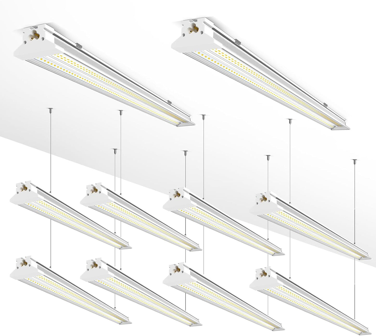 Super Bright New Upgrade Hanging | Surface Mount 8' 120w 5000k 20000lm 8ft Led Shop Light, Linkable Ceiling Lighting Garage Lights | Led Shop Lights 8ft for Garage Workshop Shop Warehouse