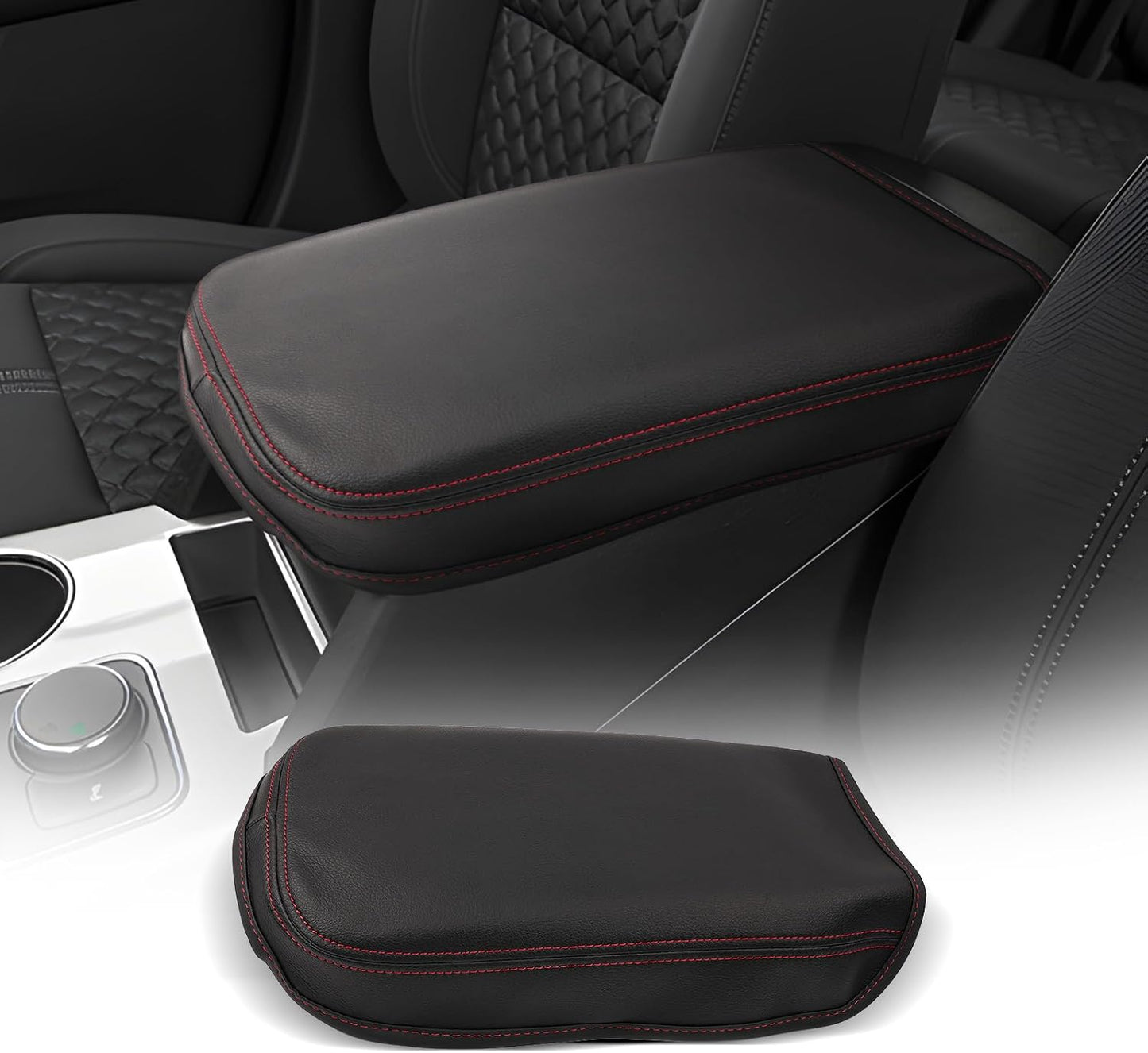 CDEFG for Chevrolet Blazer 2019-2025 Center Console Cover Armrest Box Cover for Chevy Blazer (2LT, 3LT, Premier, RS) 2020 2021 2022 2023 2024 2025 Accessories Console Arm Rest Protector